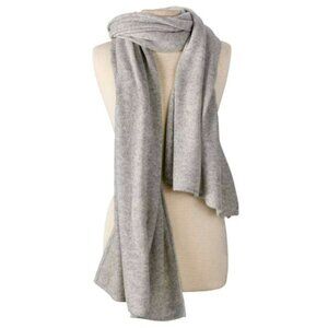 Banana Republic 100% Cashmere Scarf Wrap in Light Gray